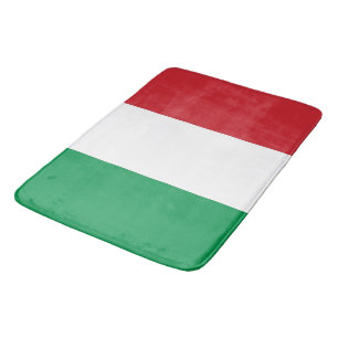 Large bath mat with flag of Italy