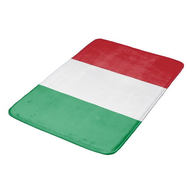 Large bath mat with flag of Italy (Angled)
