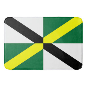 Large bath mat with flag of Monterey