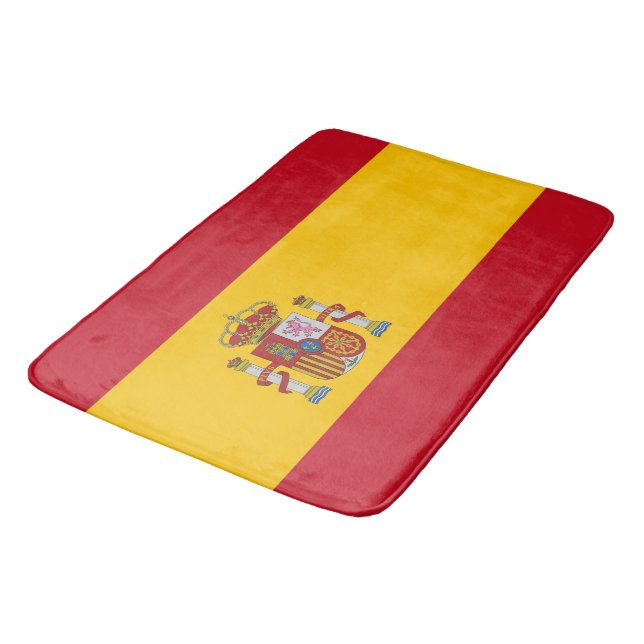 Large bath mat with flag of Spain (Angled)