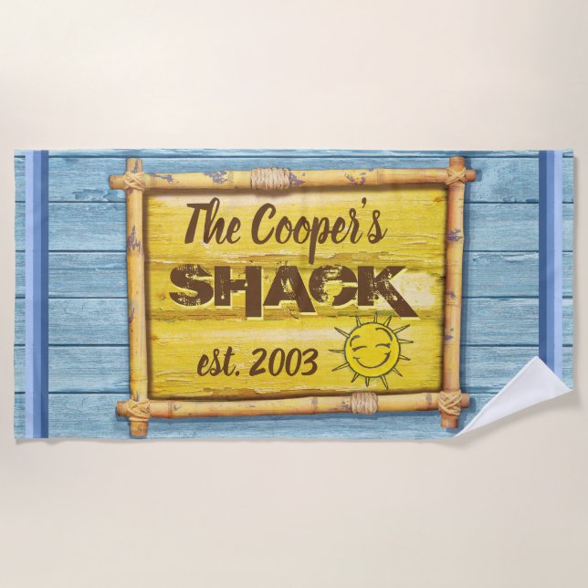 Large beach towel Driftwood Beach (Front)