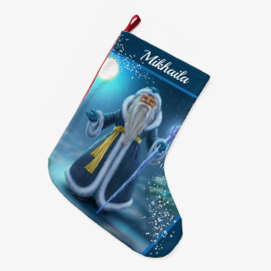 Large Beautiful Santa Christmas Stocking