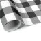 Large Black and White Buffalo Plaid Wrapping Paper