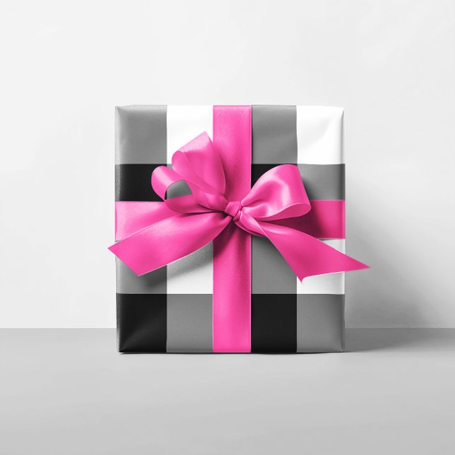 Large Black and White Gingham Wrapping Paper (Large Black and White Gingham Wrapping Paper)