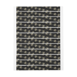 Large Black Label Bees Security Lid Labels