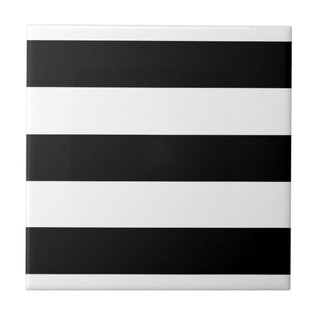 large black stripes ceramic tile (Front)