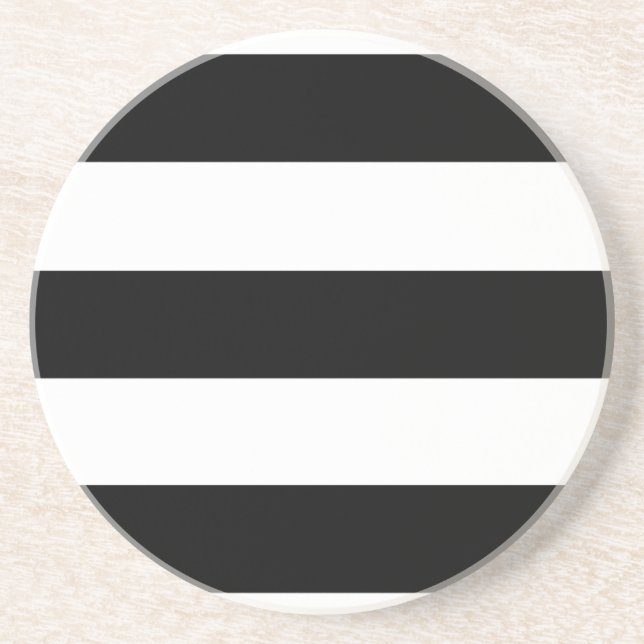 large black stripes coaster (Front)