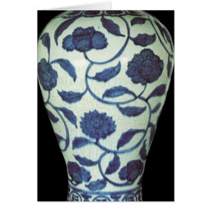 Large blue and white vase, Jaijing Period
