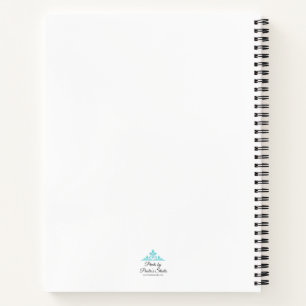 Large Blue Flower Notebook