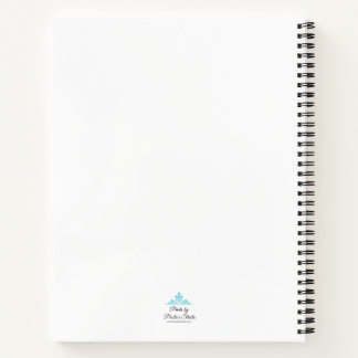 Large Blue Flower Notebook