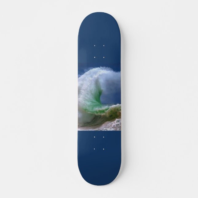 large blue ocean waves skateboard (Front)