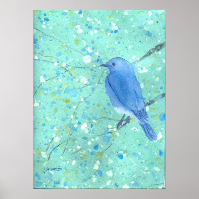 Large Bluebird  Print (Front)