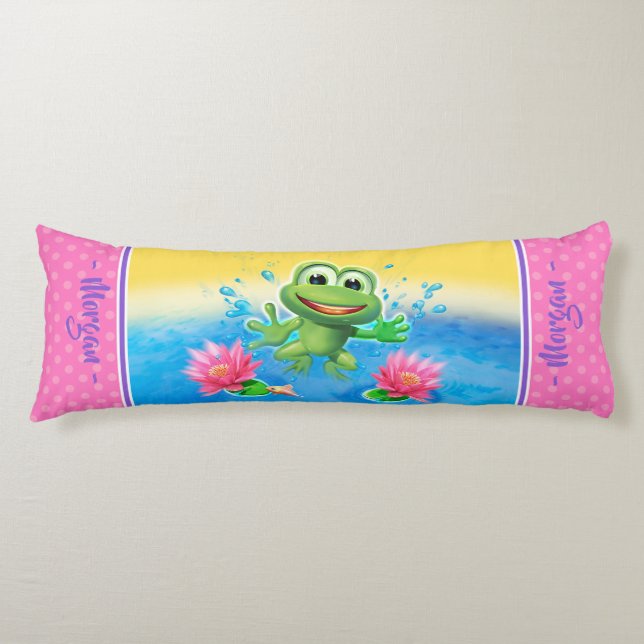Large body cushion Leaping frog custom (Front)