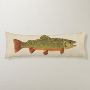 Large Body Pillow featuring Trout