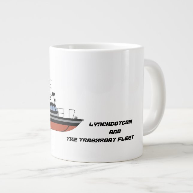 large boi trashboat mug (Front Right)