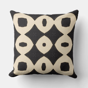 Large bold geometric pattern boho cushion