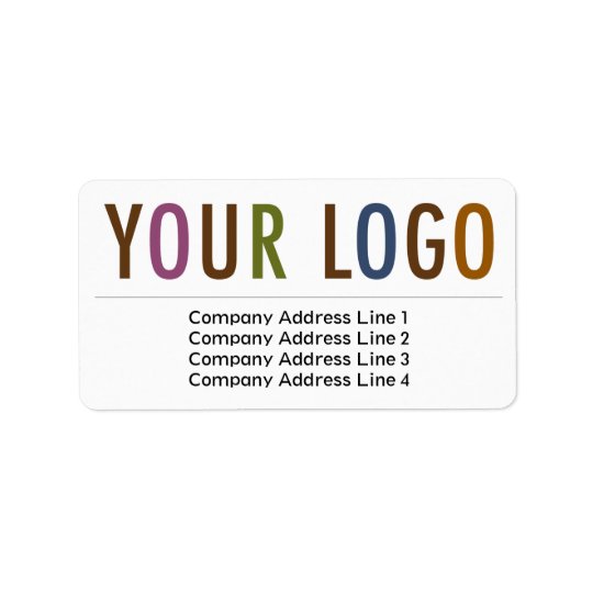 Large Business Return Address Labels Custom Logo