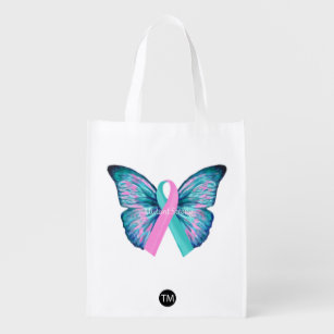 Large Butterfly Mutant Strong Grocery Bag