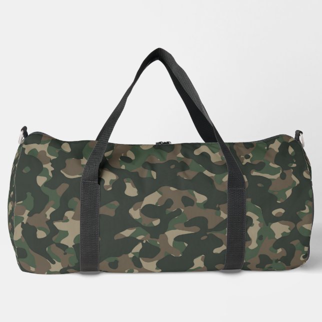 Large Camouflage Duffel Bag (Front)