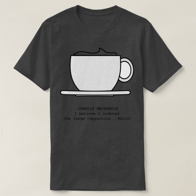 Large Cappuccino T-Shirt (Design Front)