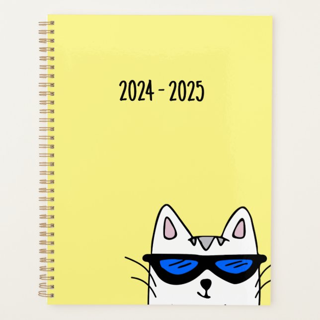 Large cat planner 8.5" x 11" (Front)