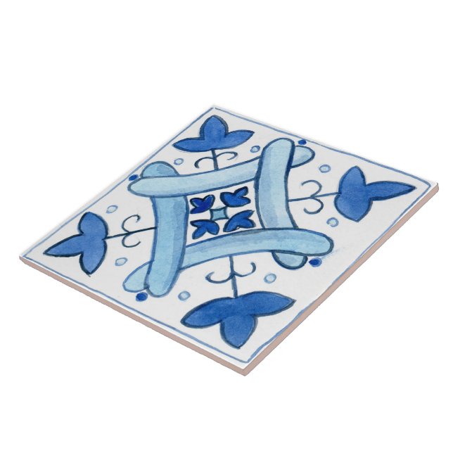 Large ceramic tile Sicily-inspired “Napola” (Side)
