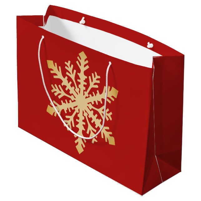 Large Christmas Gift Bag (Back Angled)