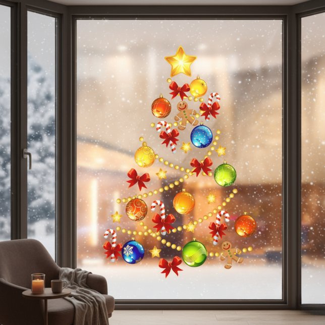 Large Christmas Tree Window Cling (Large Christmas Tree Window Cling)