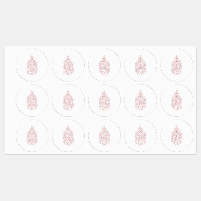 Large Circle Adhesive / Waterproof Label (Sheet)