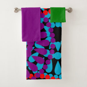 Large Circles Bath Towel Set
