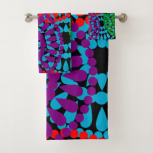 Large Circles Bath Towel Set