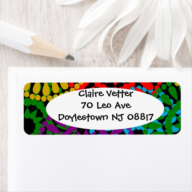 Large Circles  Return Address Label (Insitu)