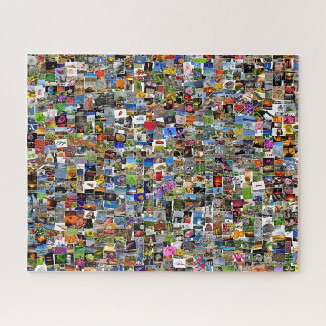 Large Colourful Collection Lot Of Image Photos Jigsaw Puzzle (Horizontal)