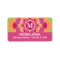 Large Colourful Flower Design with Monogram
