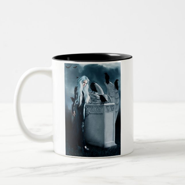 Large Crow Witch Mug (Left)