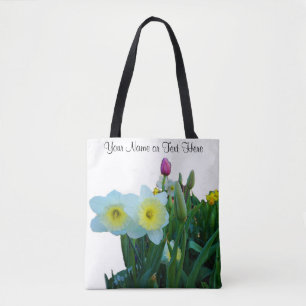 Large-Cupped Daffodil #2 All Over Print Tote Bag