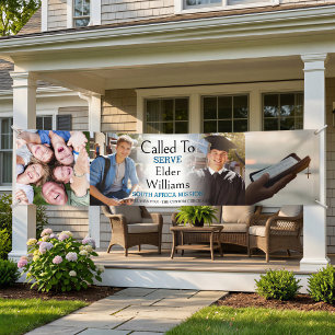 Large Custom 4 Photo Collage Missionary Farewell Banner