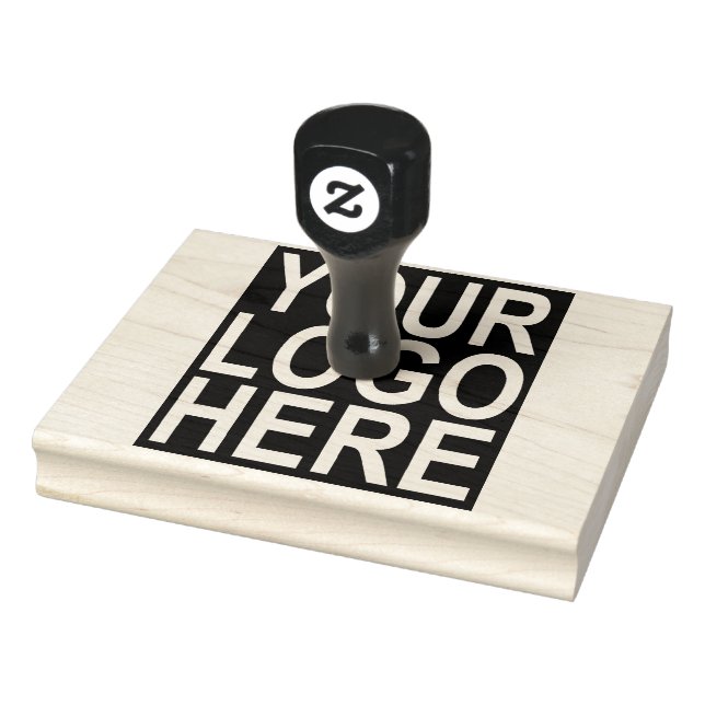 Large Custom Business Logo Rubber Stamp (Stamp)