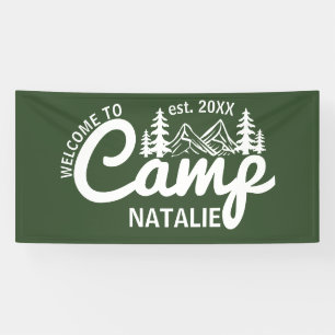 Large Custom Camp Bachelorette Party Cool Welcome Banner