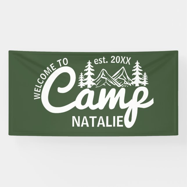 Large Custom Camp Bachelorette Party Cool Welcome Banner (Horizontal)