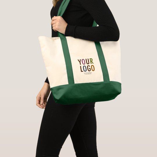 Large Custom Canvas Tote Bag with Logo No Minimum | 0
