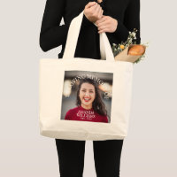 Large Custom Cotton Memorial Tote Bag No Minimum