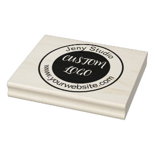 Large Custom Logo Rubber Stamp, For Carrier Bags Stamp