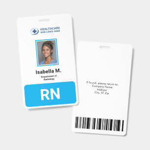 Large Custom Medical Clinic Employee Photo ID Badge
