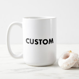 Large Custom Mug Blank Template - 15oz