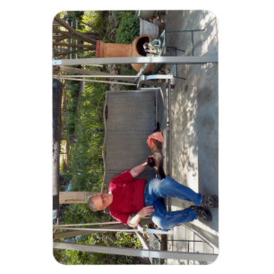 Large custom photo magnet