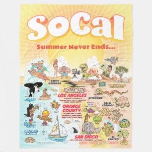 Large Customizable SoCal Fleece Blanket