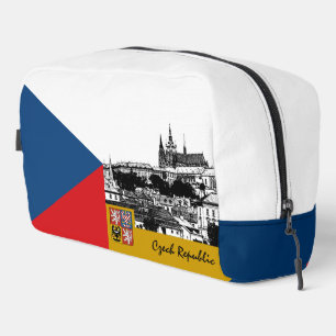 Large Czechia Bag, Prague & Czech Flag fashion Dopp Kit