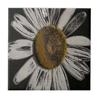 Large Daisy Ceramic Tile