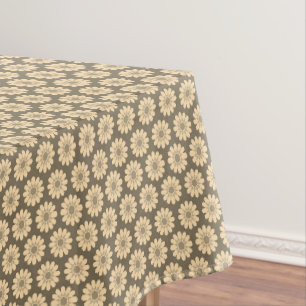 Large Ditsy in Browns Tablecloth